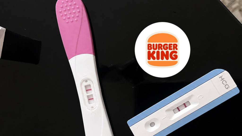 Burger King Pregnancy Test