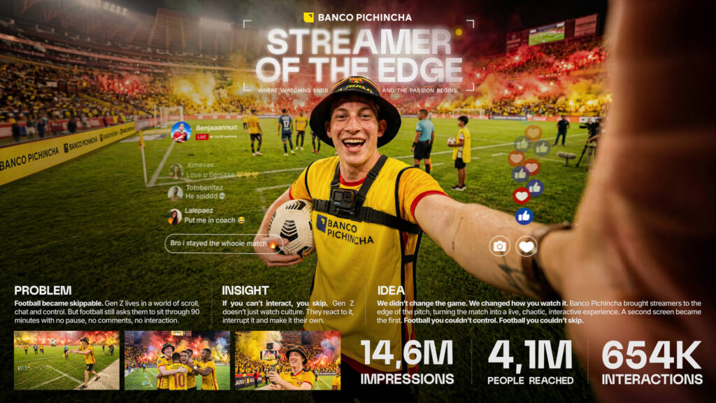 Banco Pichincha Streamer of the Edge by the Best of Ads