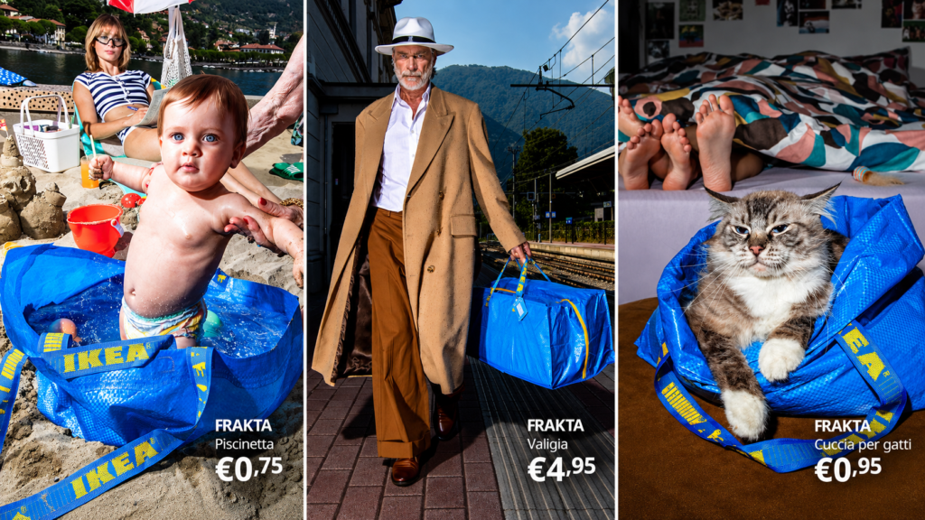 IKEA’s blue FRAKTA bag used in creative everyday ways by The Best Of Ads