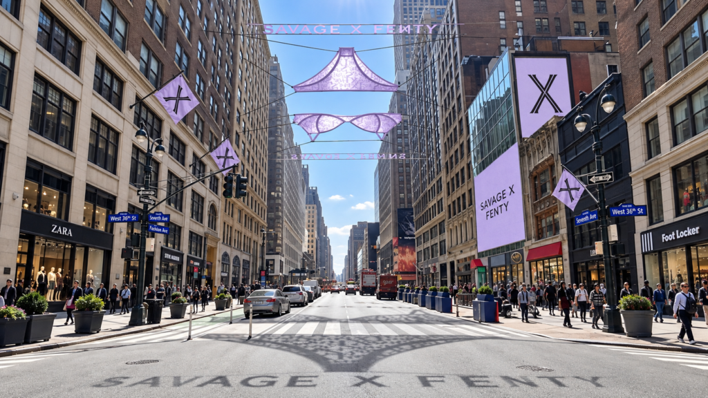 Savage X Fenty cast giant lingerie shadows across New York by The Best Of Ads