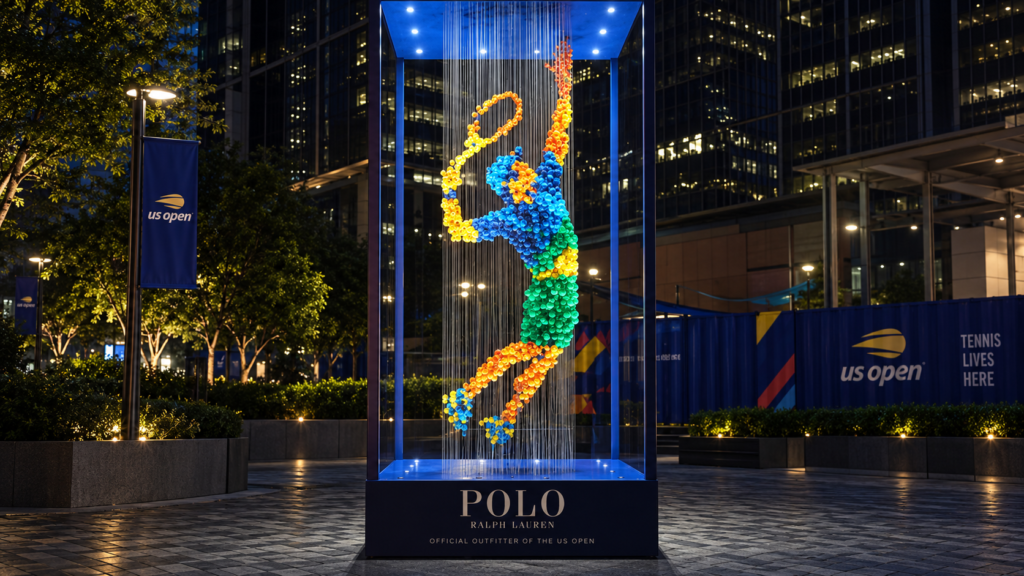 Ralph Lauren tennis balls sculpture by The Best Of Ads