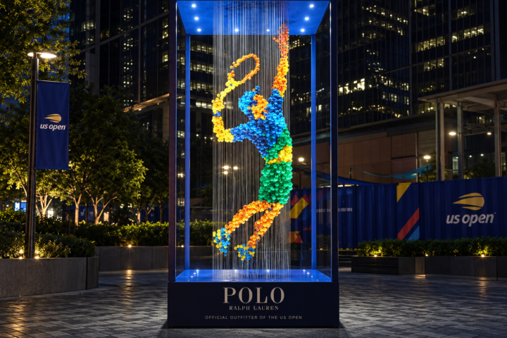 Ralph Lauren tennis balls sculpture by The Best Of Ads