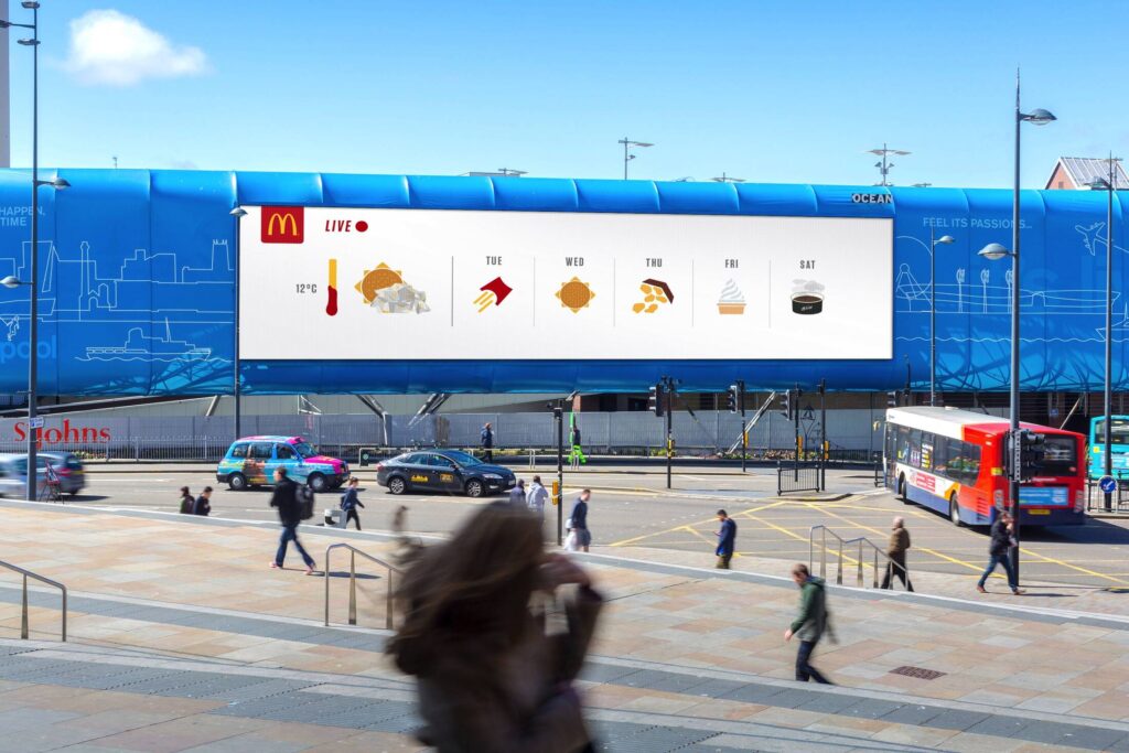 McDonald’s food as weather symbols by The Best Of Ads